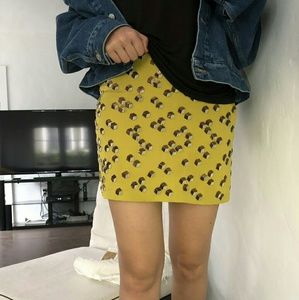 Diane von Furstenberg mini silk skirt